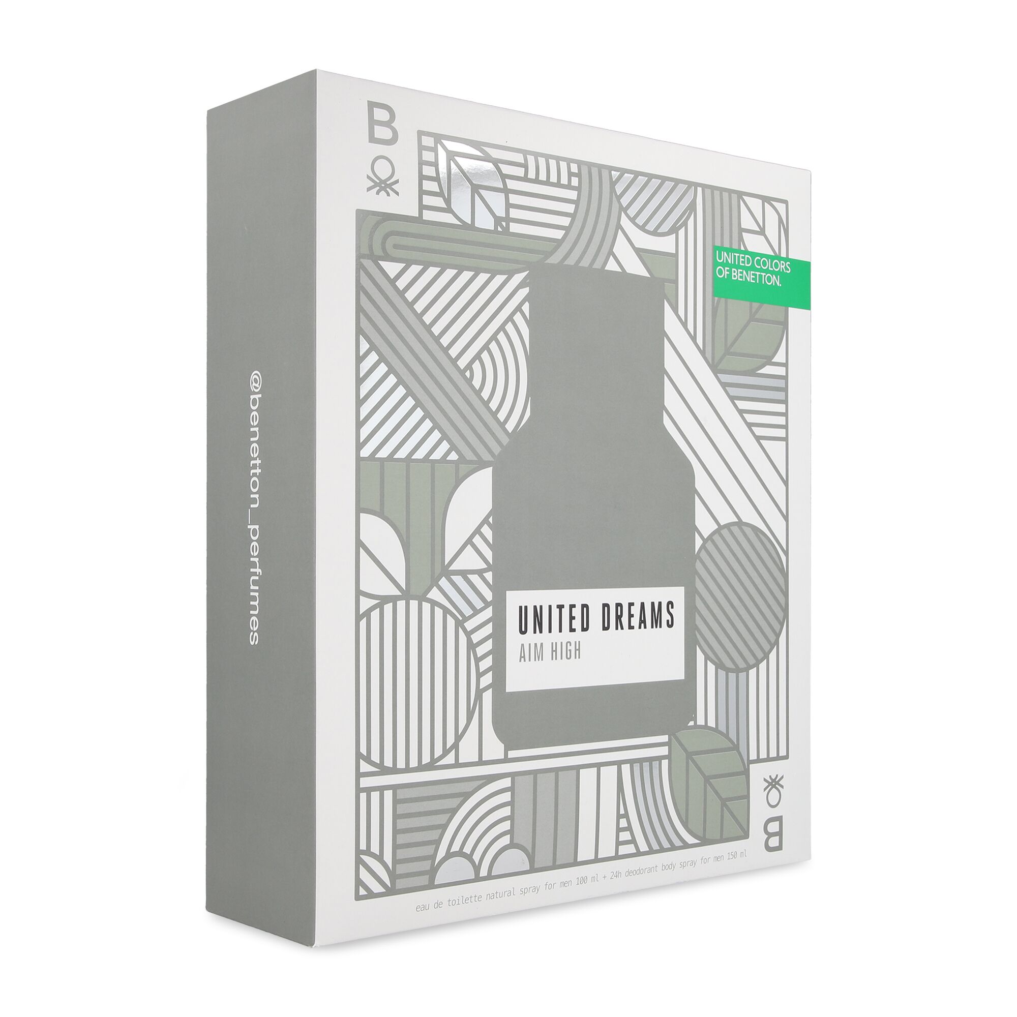 Foto 3 pulgar | Set Benetton Aim High 2 PZAS 100ML Edt Spray y Desodorante 150 ML Spray