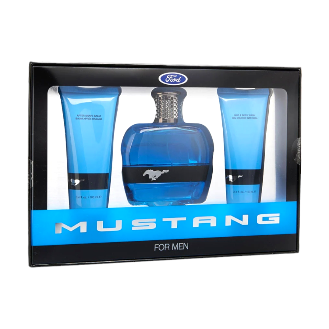 Set Ford Mustang para Hombre Blue 100 ML Set 3PZAS