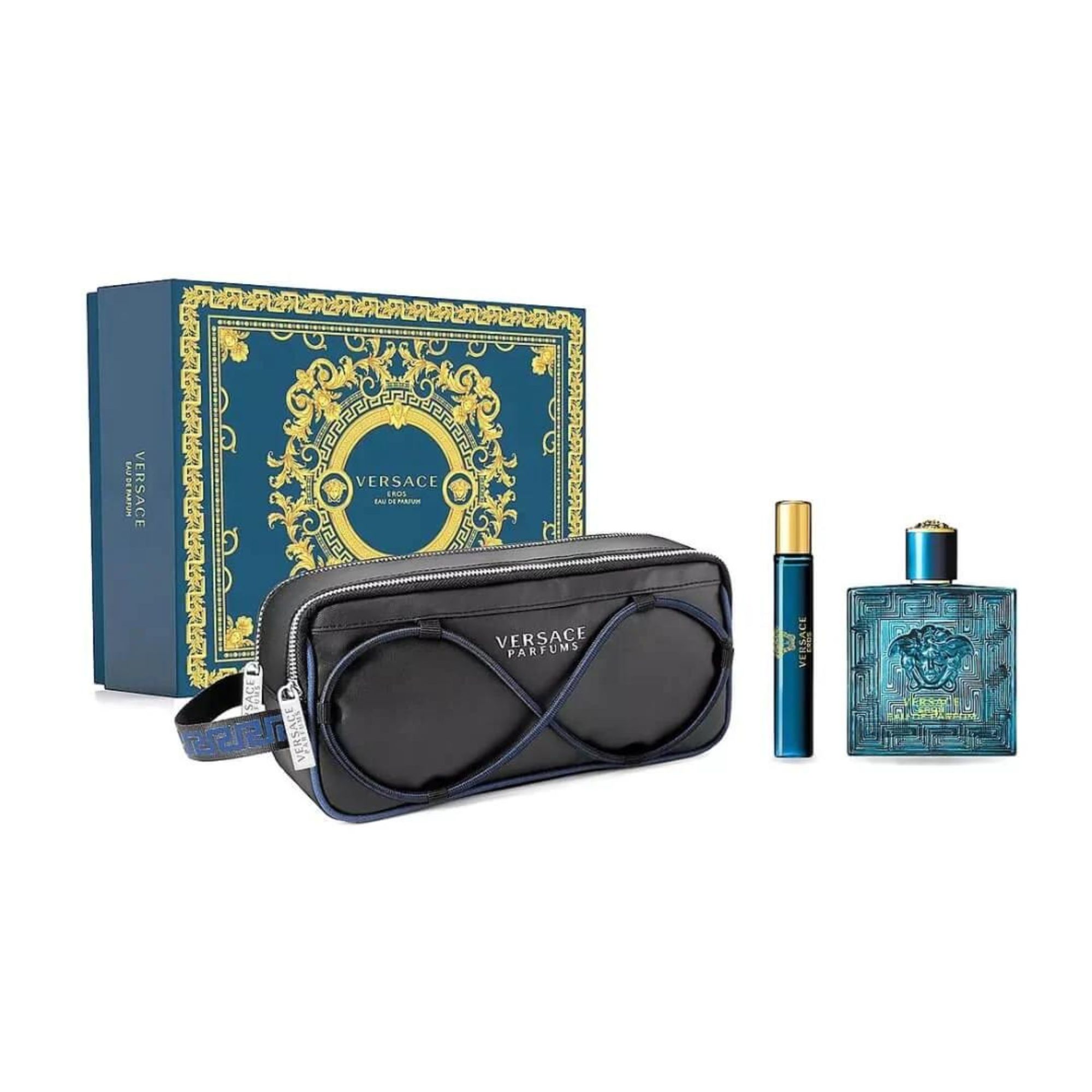 Foto 2 pulgar | Set de Perfume para Hombre Versace Eros 3 PZAS 100 ML Edp