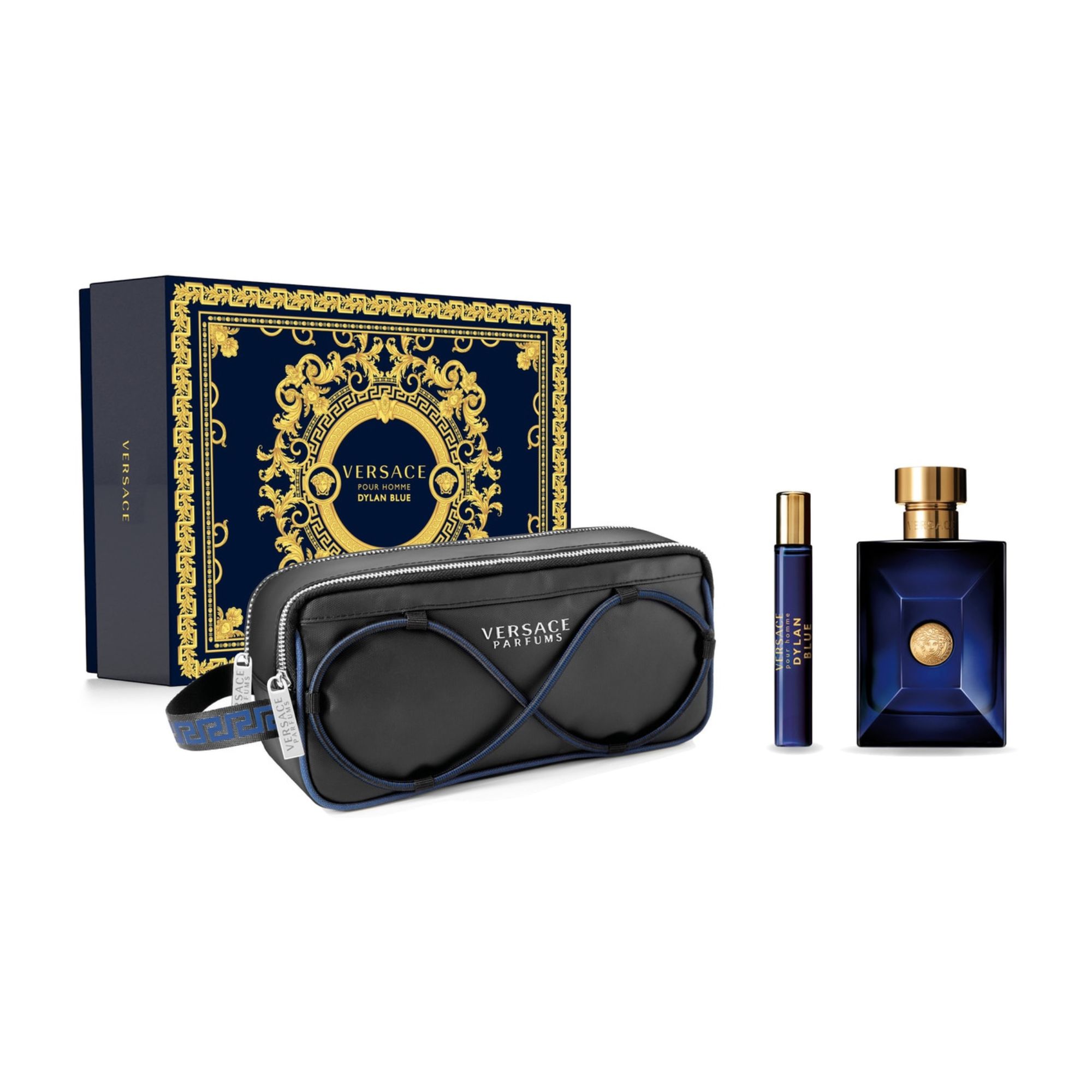 Foto 2 pulgar | Set De Perfume Versace Dylan Blue 100ml 3 Pzas