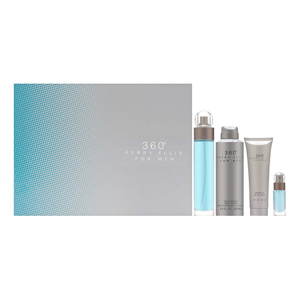 Estuche de Perfume Perry Ellis 360 4 Piezas para Hombre-Venta Internacional