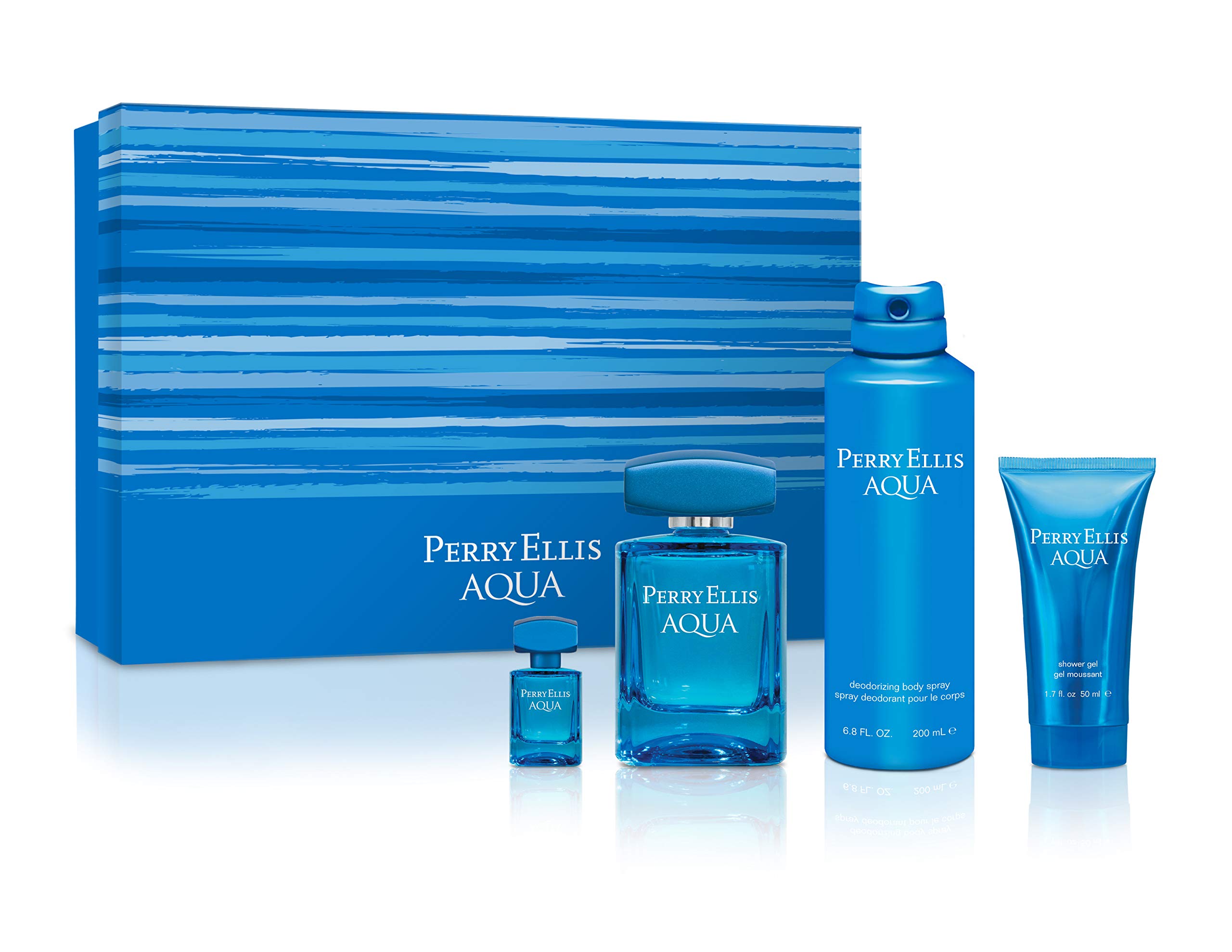 Foto 2 pulgar | Estuche Perry Ellis Aqua 4 Piezas para Hombre-Venta Internacional
