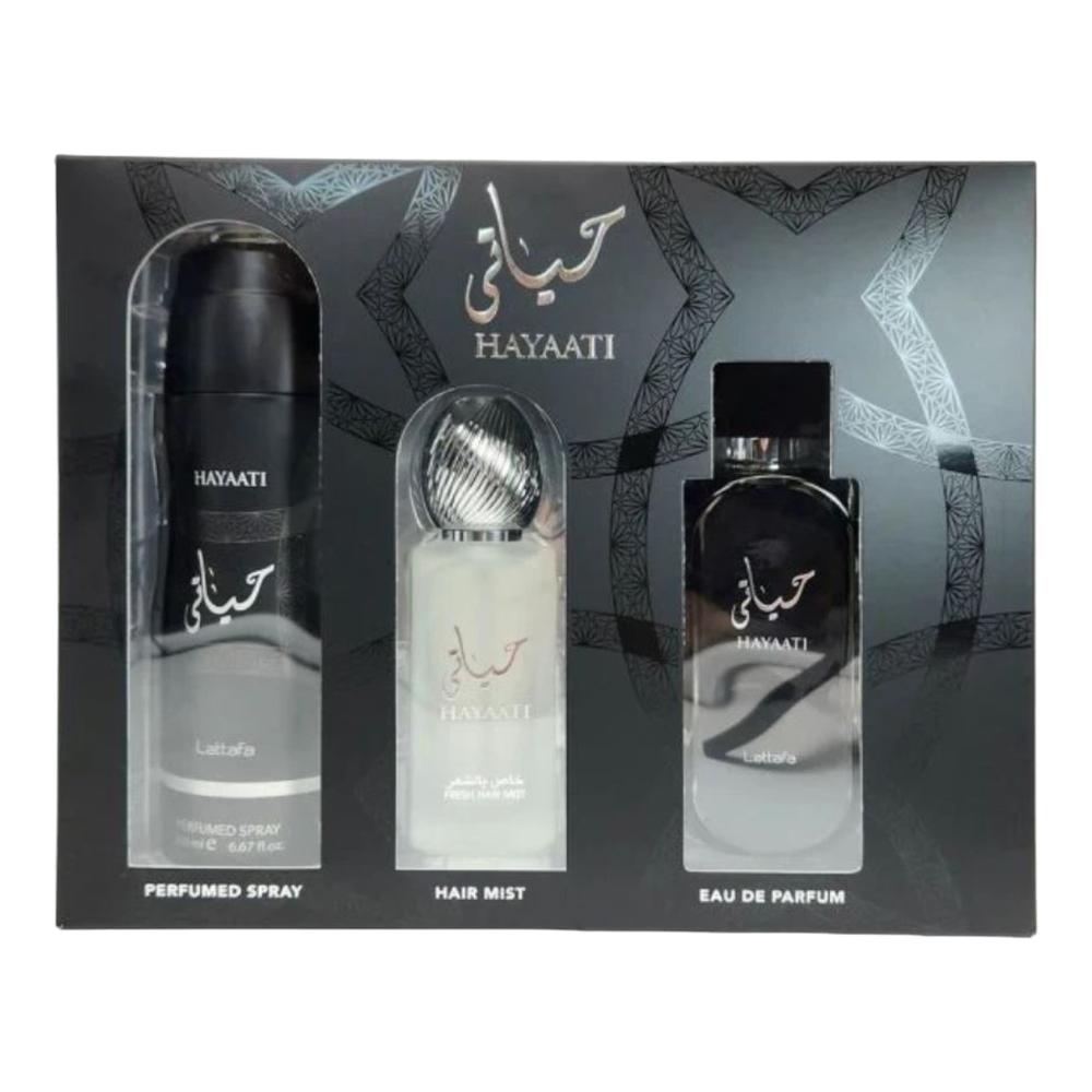 Foto 3 pulgar | Set de Perfume Hayaati Lattafa 3 Piezas para Hombre