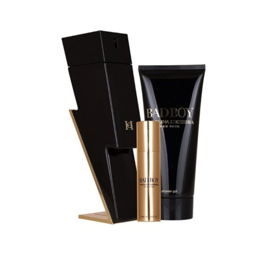 Foto 2 pulgar | Perfume Carolina Herrera Bad Boy para Hombre 100 ml 3 Piezas - Venta Internacional