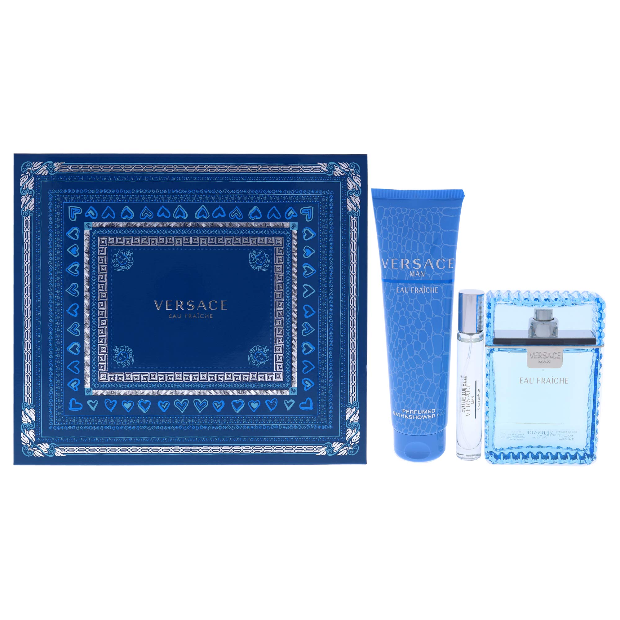 Foto 2 pulgar | Set de Regalo Perfume Versace Man Eau Fraiche 100 ml 3 Piezas para Hombre - Venta Internacional