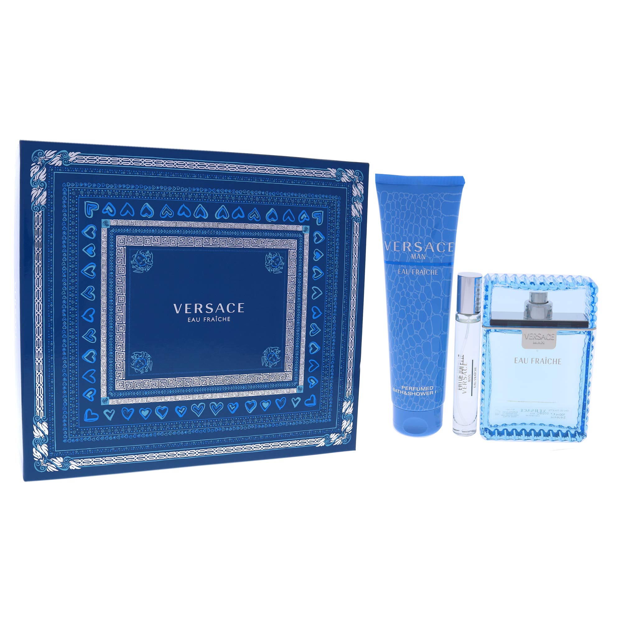 Foto 4 pulgar | Set de Regalo Perfume Versace Man Eau Fraiche 100 ml 3 Piezas para Hombre - Venta Internacional
