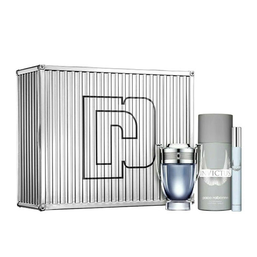 Set Invictus Paco Rabanne 3 Piezas Edt