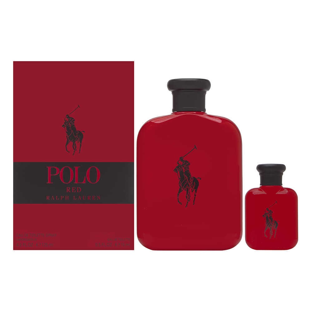Set de Perfume Ralph Lauren Polo Red 2 Piezas para Hombre-Venta Internacional