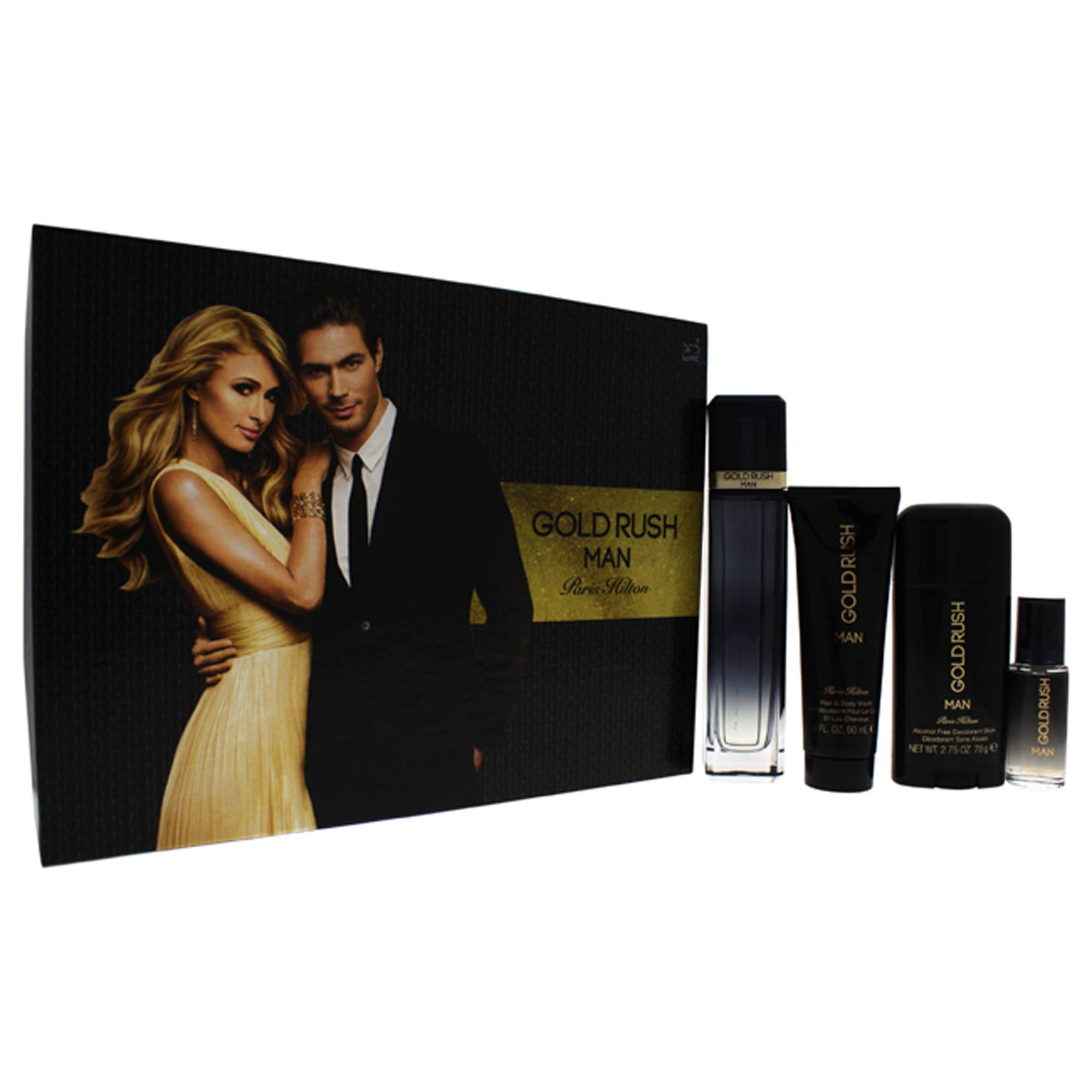 Foto 2 pulgar | Set de Regalo Gold Rush Man de Paris Hilton con Desodorante en Barra - Venta Internacional
