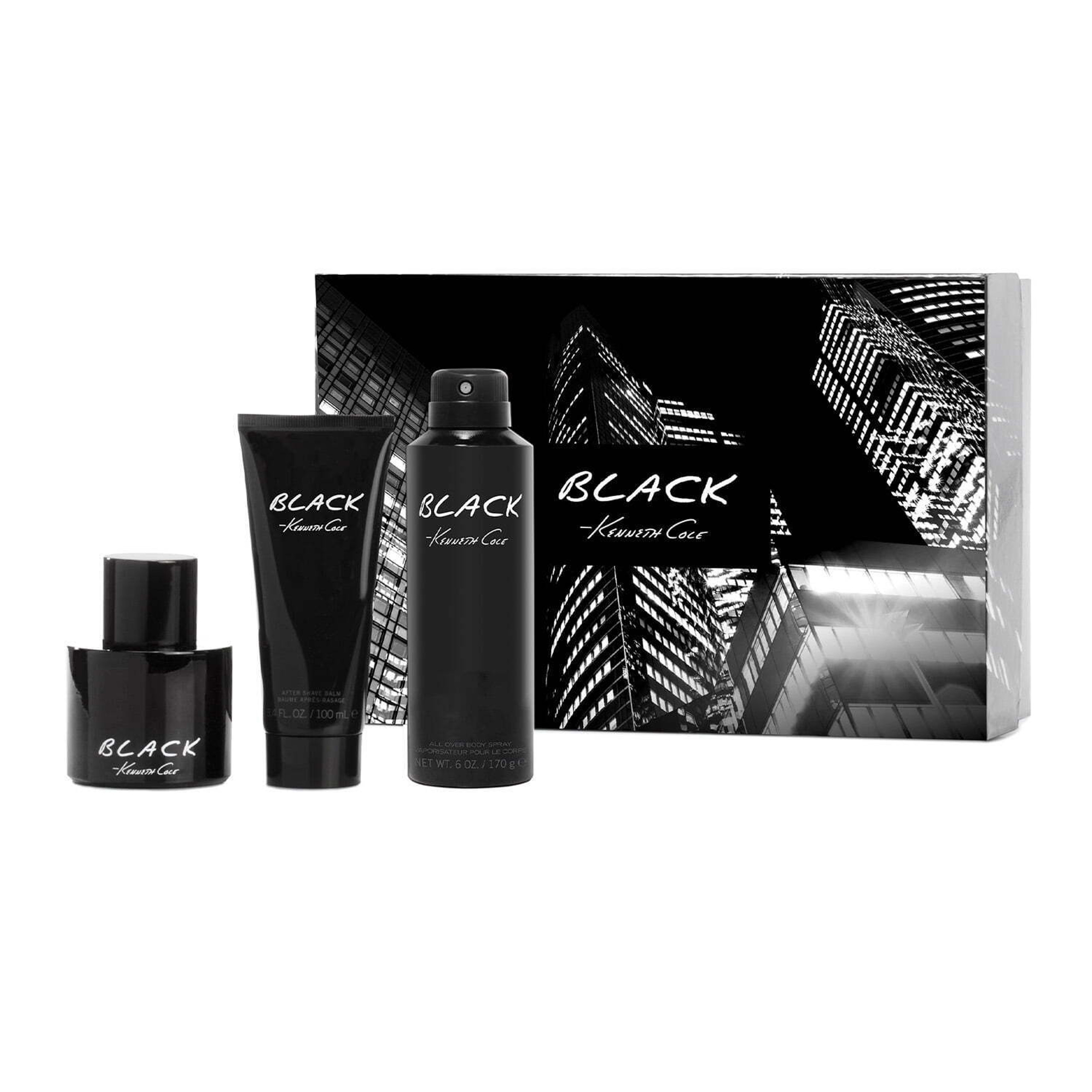 Set de 3 Piezas de Perfume Kenneth Cole Black para Hombre 100 ml Edt - Venta Internacional