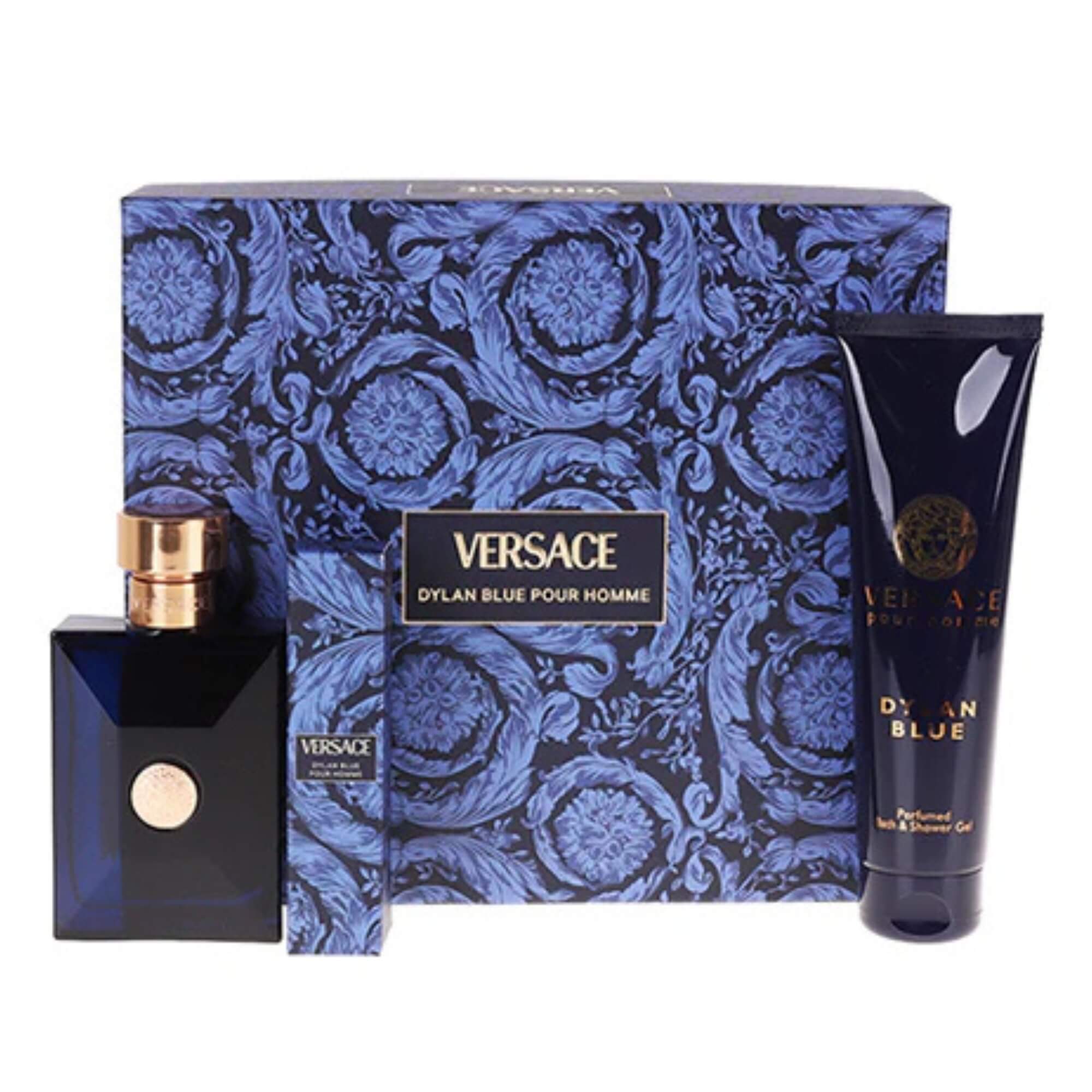 Set de Perfume Versace Dylan Blue pour Homme 3 Piezas