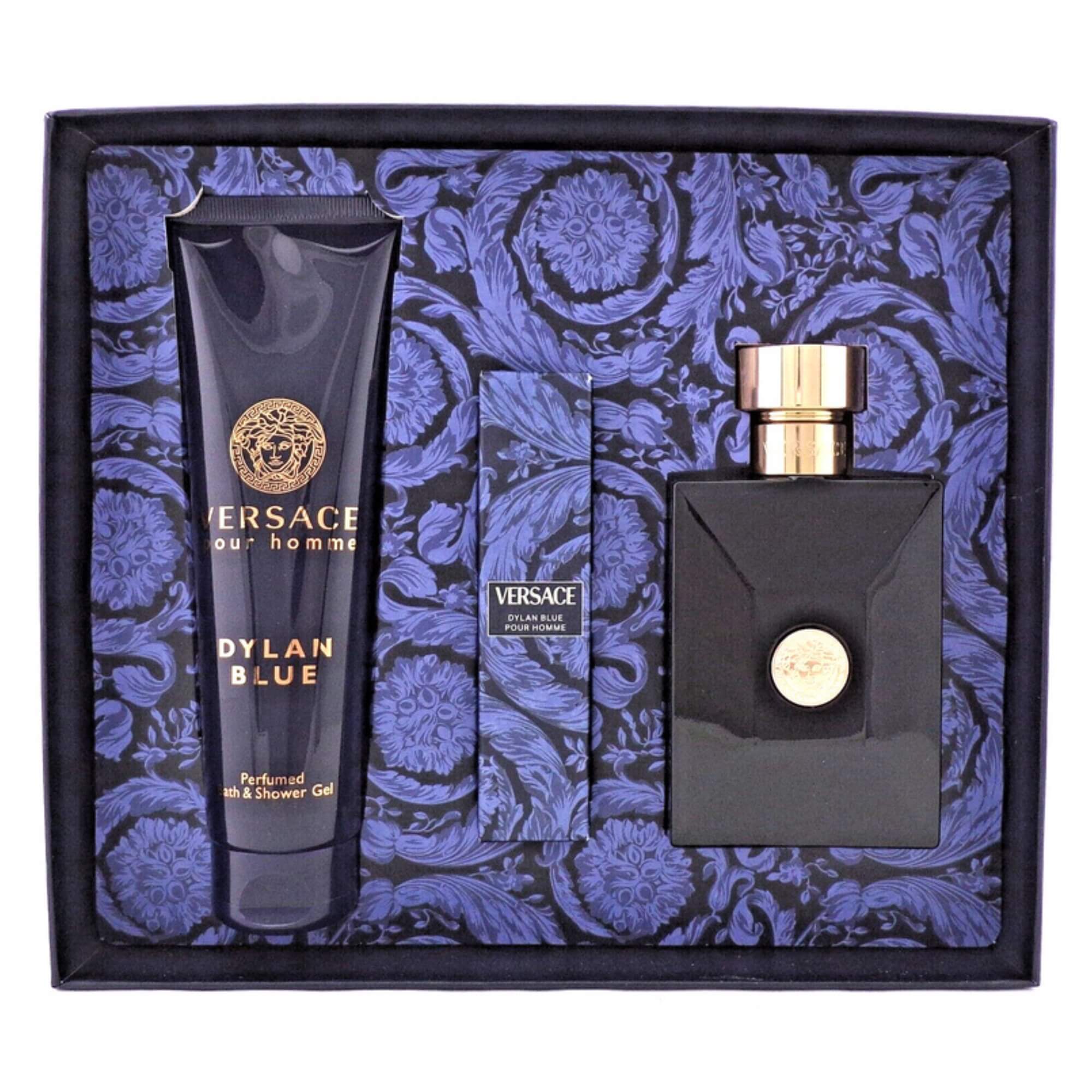 Foto 4 pulgar | Set de Perfume Versace Dylan Blue pour Homme 3 Piezas