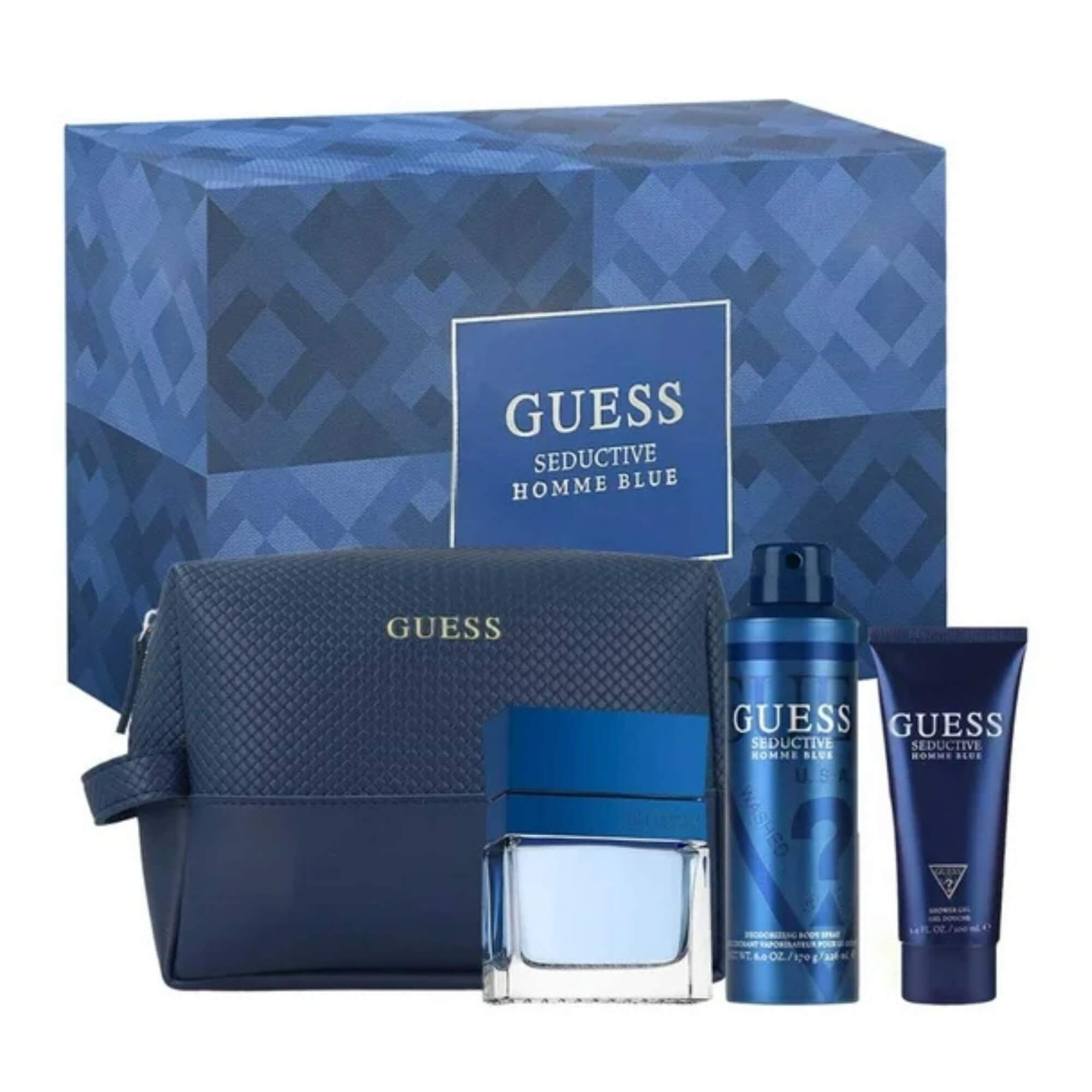 Foto 3 pulgar | Set de Perfume Guess Seductive Homme Blue 4 Piezas