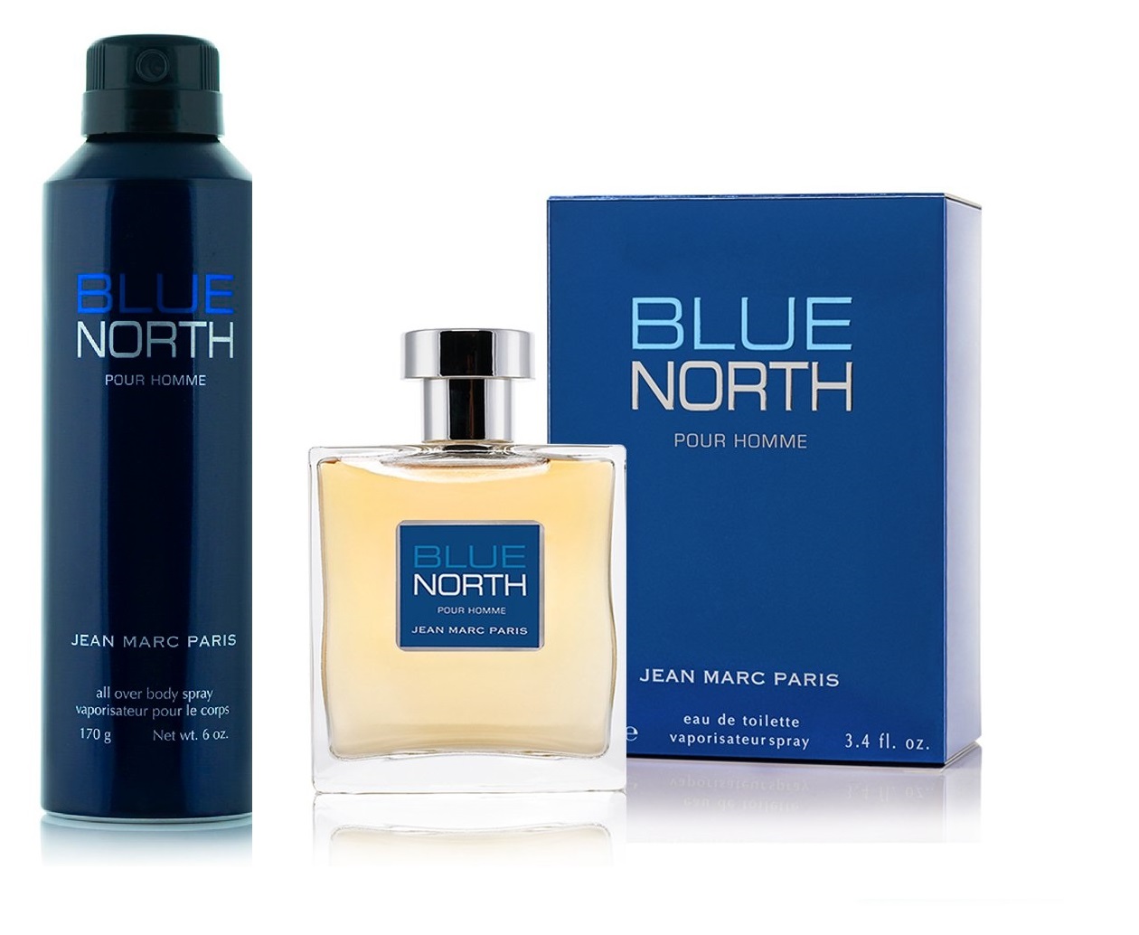 Kit Blue North Eau de Toilette 100ml y Body Spray 170 g