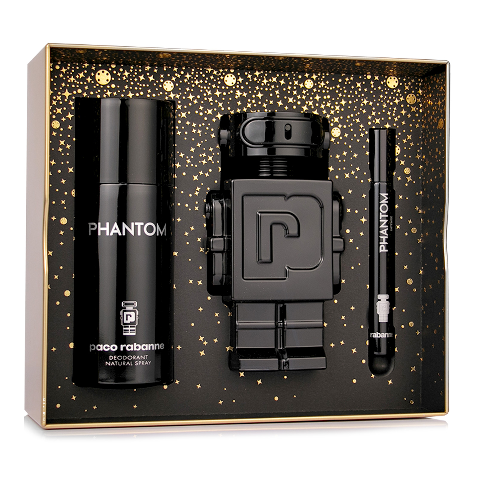 Foto 3 pulgar | Set Para Caballero Phantom Intense Parfum 100ml + Desodorante 150ml + Perfumero 10ml
