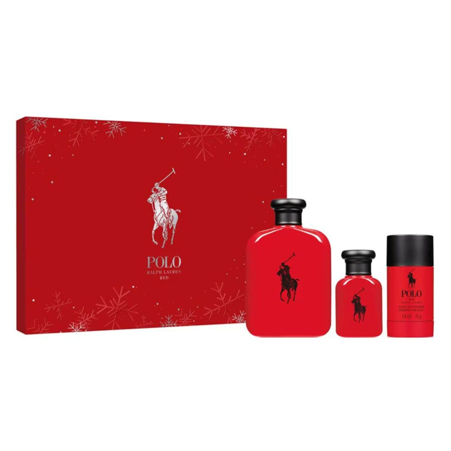 Foto 2 pulgar | Set Polo Red 125ml Edt Spray Desodorante 75g Stick 40ml Edt Spray