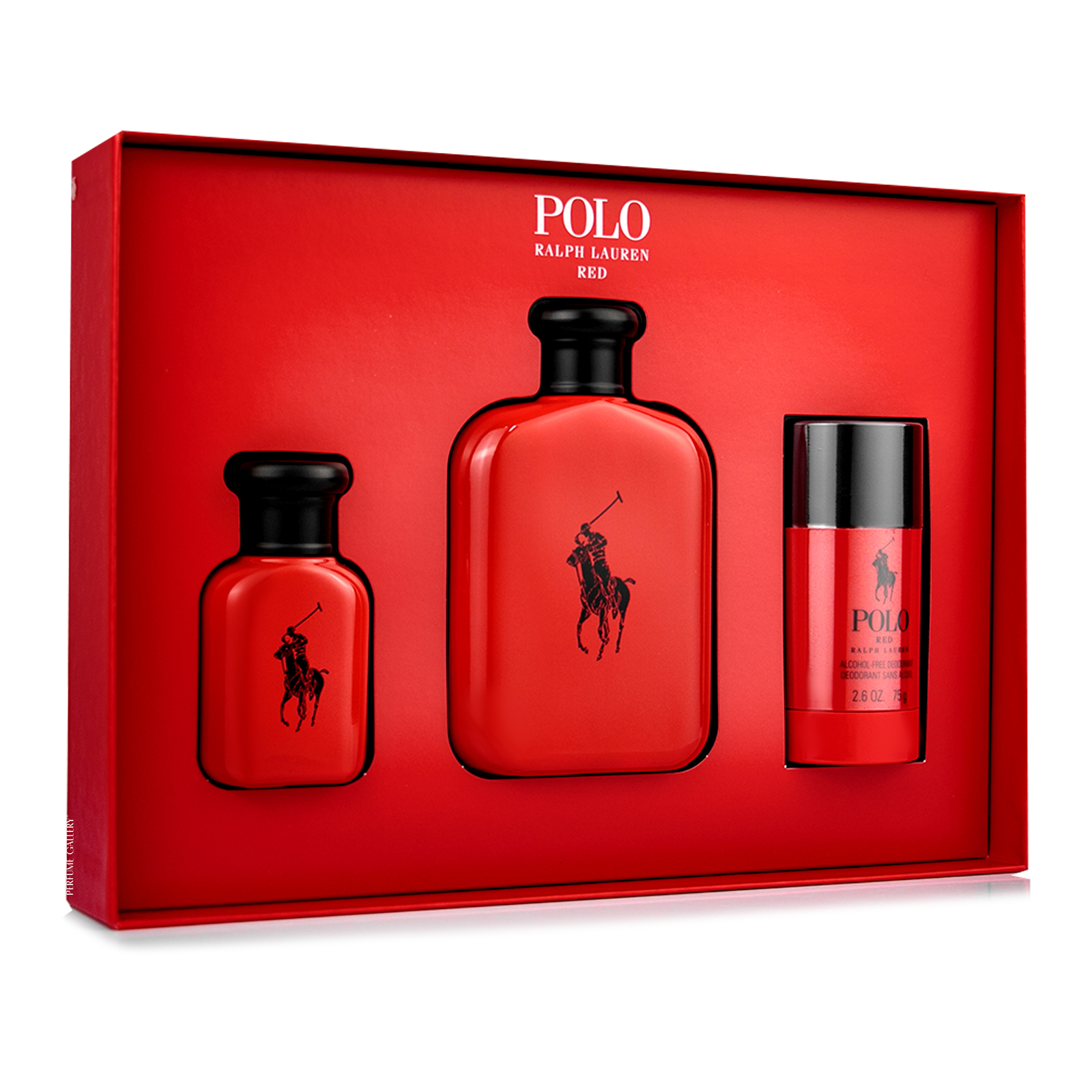 Foto 3 pulgar | Set Polo Red 125ml Edt Spray Desodorante 75g Stick 40ml Edt Spray