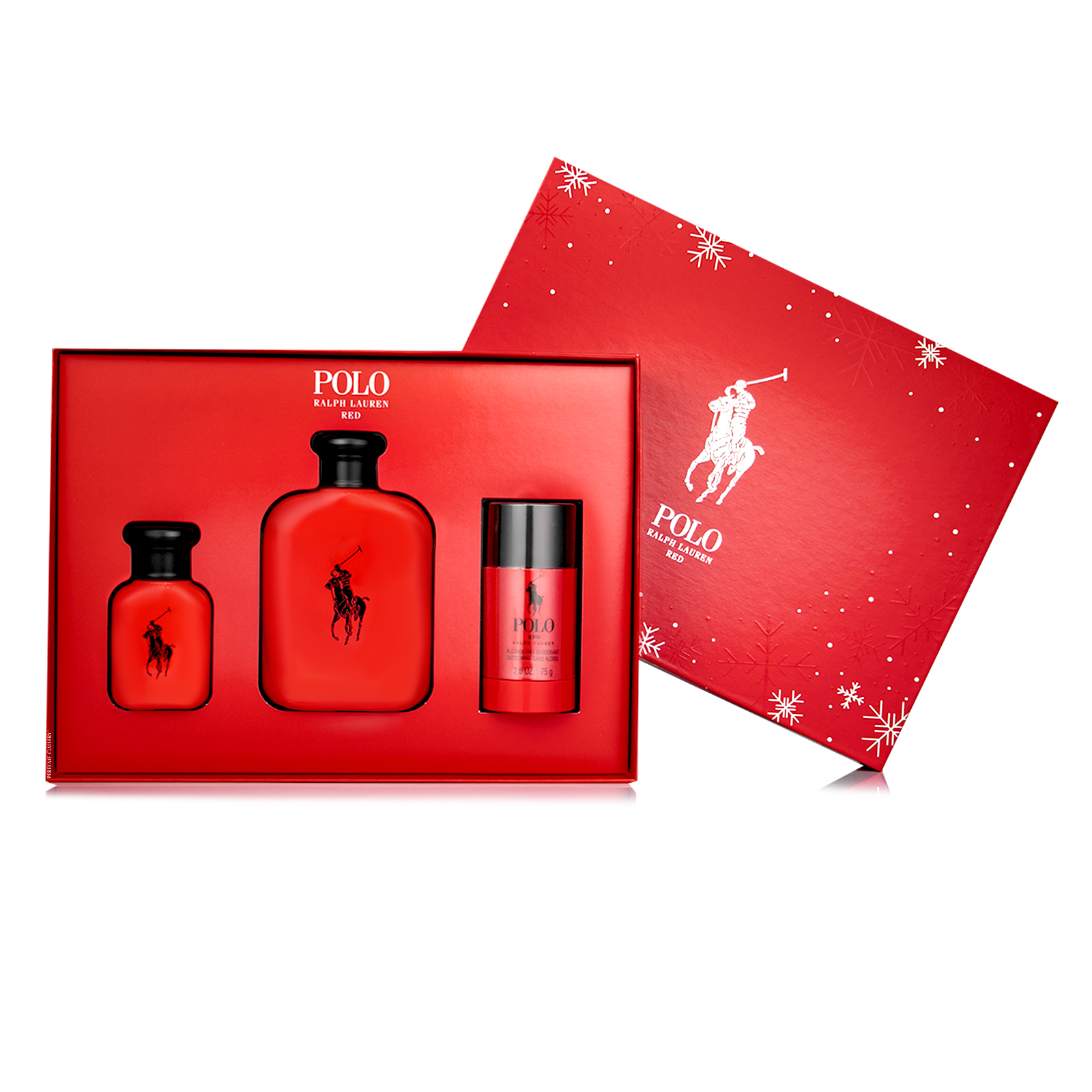 Foto 4 pulgar | Set Polo Red 125ml Edt Spray Desodorante 75g Stick 40ml Edt Spray
