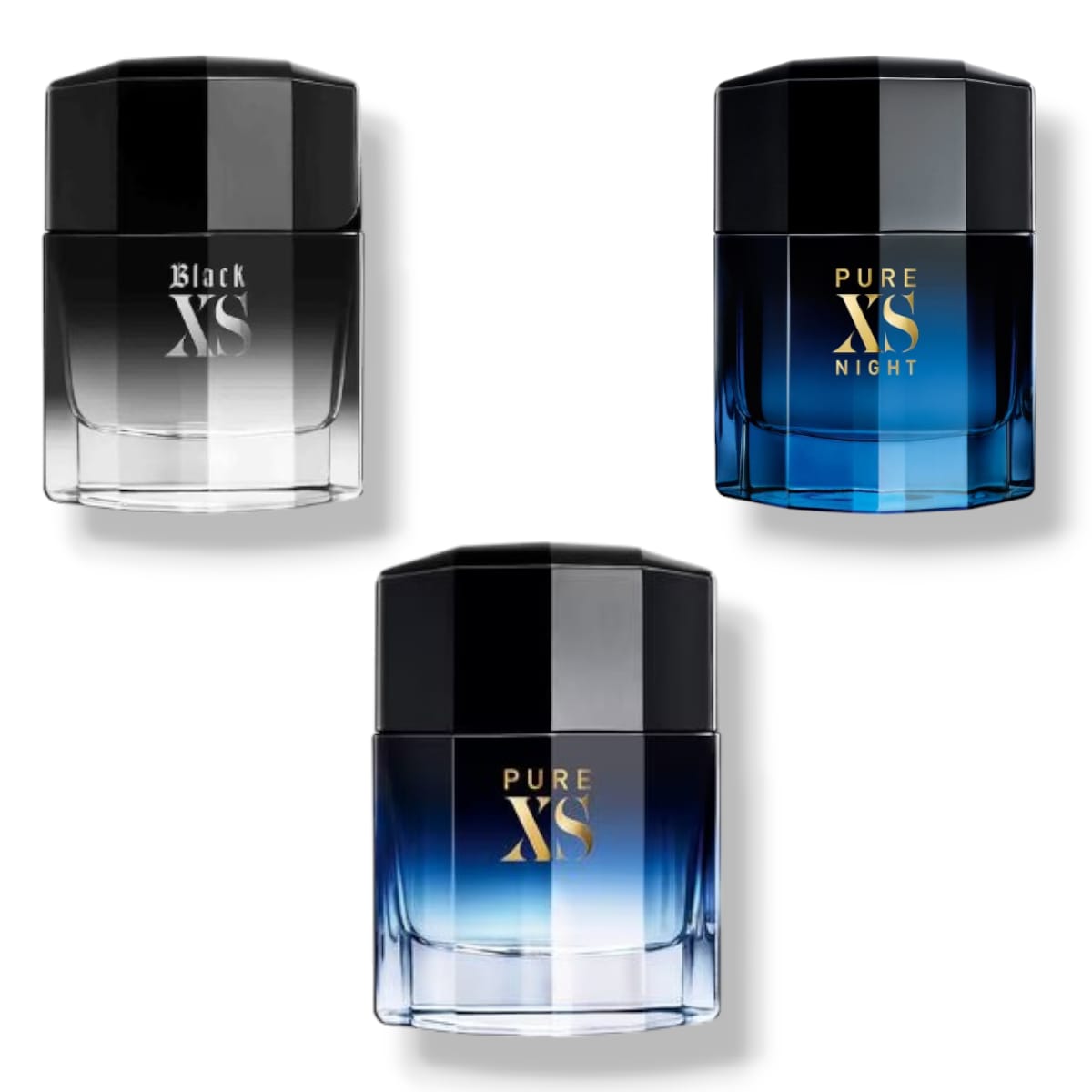 Foto 2 pulgar | Set Paco Rabbane Black Xs, Pure Xs, Pure Xs Night 3 Piezas 30ml Cada Uno