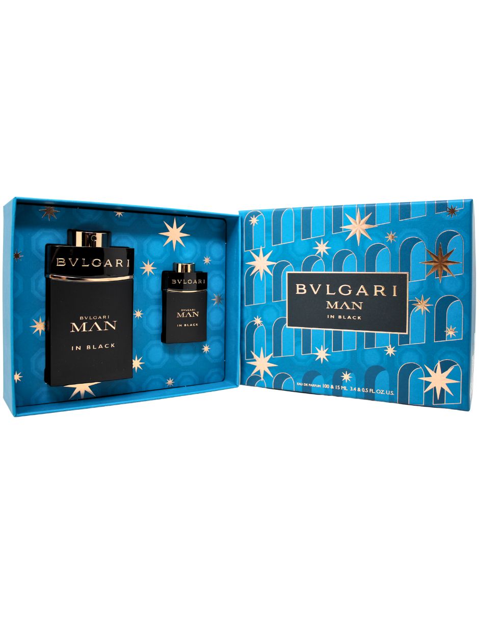 Bvlgari Man In Black Set de 2 Piezas con Miniatura para Hombre 100 ml