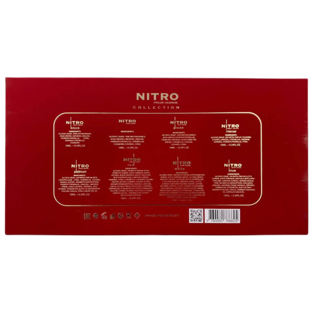 Foto 4 | Set 8pzs Mini Dumont Nitro Pour Homme Collection