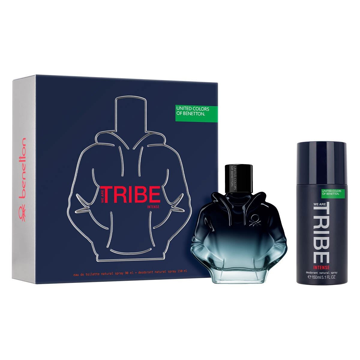 Foto 2 pulgar | Benetton Tribe Intense Set Para Hombre