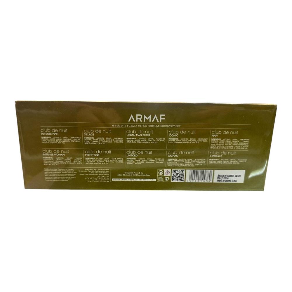 Foto 3 pulgar | Set de 10 Miniaturas Armaf Club de Nuit Parfum A Collector's Pride 5 ml
