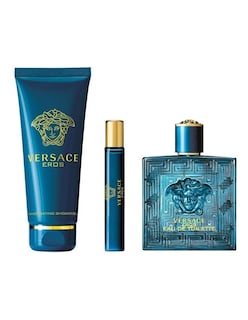 Foto 2 | Set De Regalo Perfume Versace Eros Para Hombre: 100 Ml Edt Y 150 Ml De Gel - Venta Internacional.