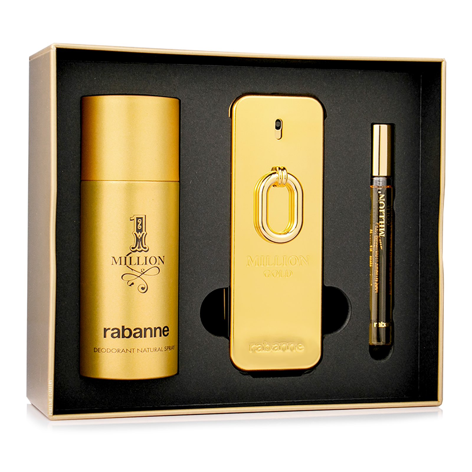 Foto 3 pulgar | Set Para Caballero Million Gold Edp 100ml + Desodorante 150ml + Perfumero 10ml
