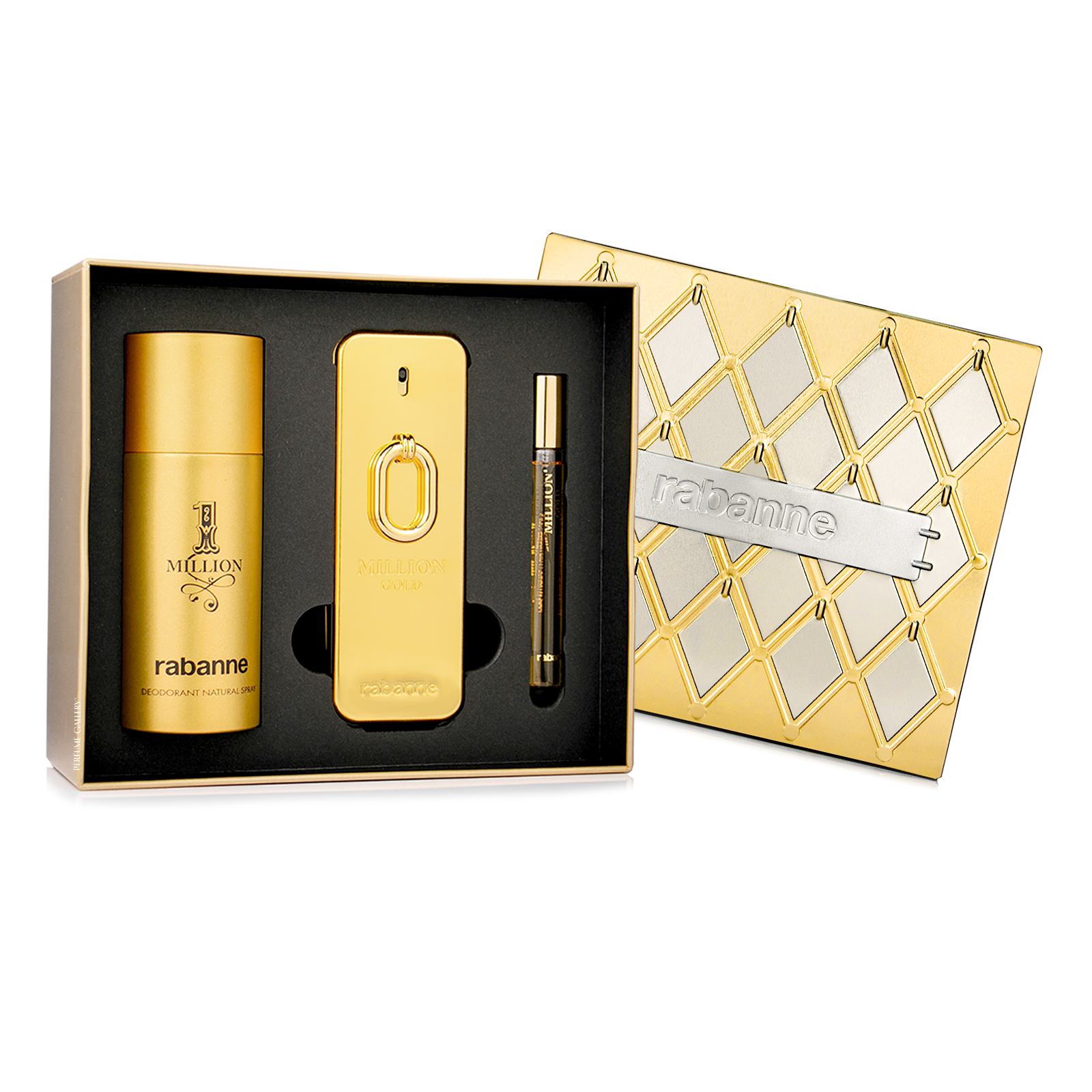 Foto 4 pulgar | Set Para Caballero Million Gold Edp 100ml + Desodorante 150ml + Perfumero 10ml
