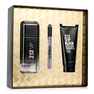 Foto 2 | Set Para Caballero 212 Vip Black Edp 100ml + Gel De Ducha 100 Ml + Perfumero 10 Ml