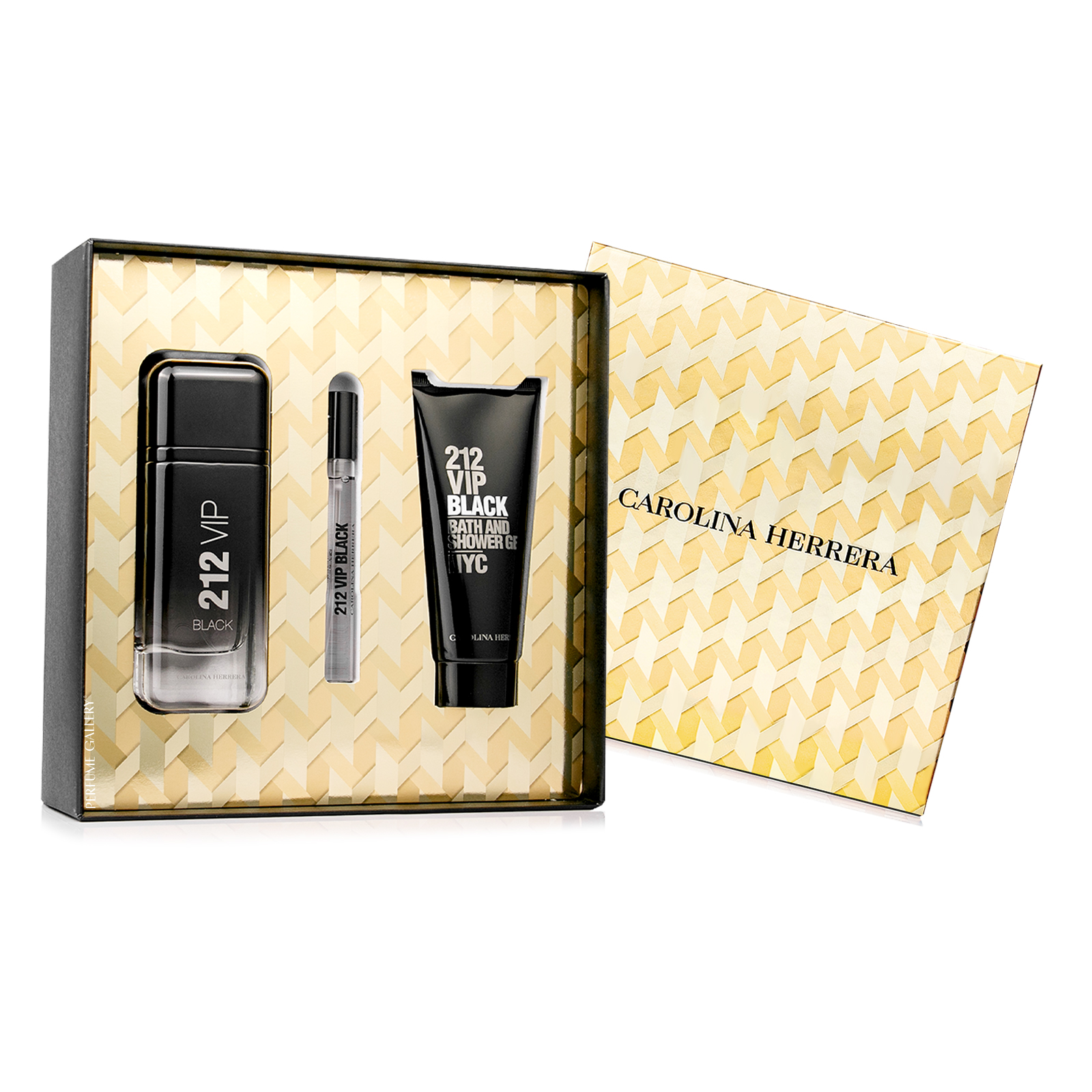 Foto 4 pulgar | Set Para Caballero 212 Vip Black Edp 100ml + Gel De Ducha 100 Ml + Perfumero 10 Ml