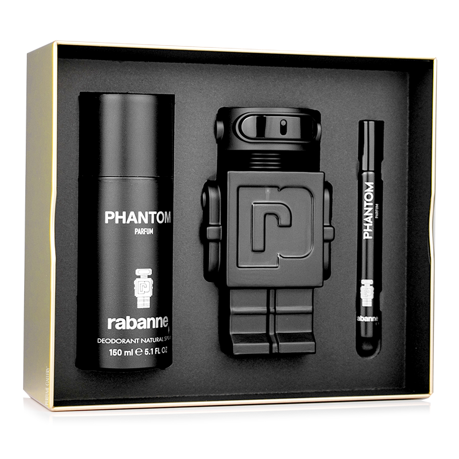 Foto 3 pulgar | Set Para Caballero Phantom Parfum 100ml + Desodorante 150ml + Perfumero 10ml