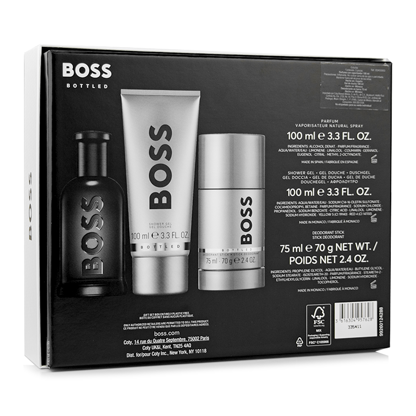 Foto 3 pulgar | Set Para Caballero Hugo Boss Bottled Parfum 100ml + Gel De Ducha 100ml + Desodorante 75g