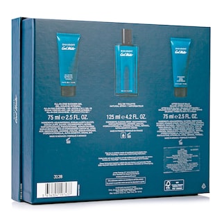Foto 2 | Set Para Caballero Cool Water Edt 125ml + Gel De Ducha 75ml + Crema Para Despues De Afeitar 75ml