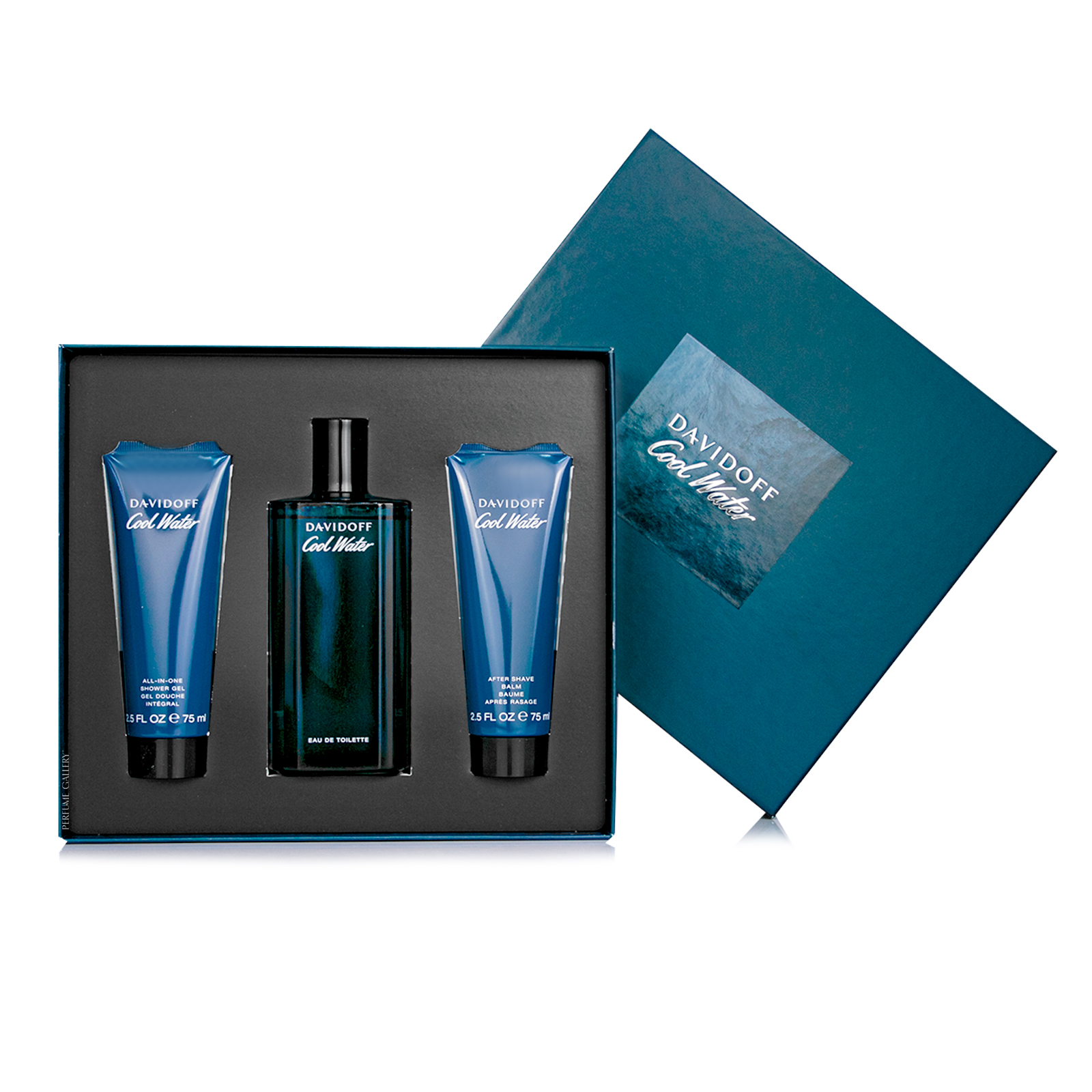 Foto 4 | Set Para Caballero Cool Water Edt 125ml + Gel De Ducha 75ml + Crema Para Despues De Afeitar 75ml