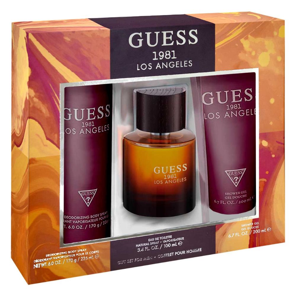 Foto 3 pulgar | Set Guess 1981 Los Angeles 100 Ml Eau De Toilette 3 Piezas para Hombre