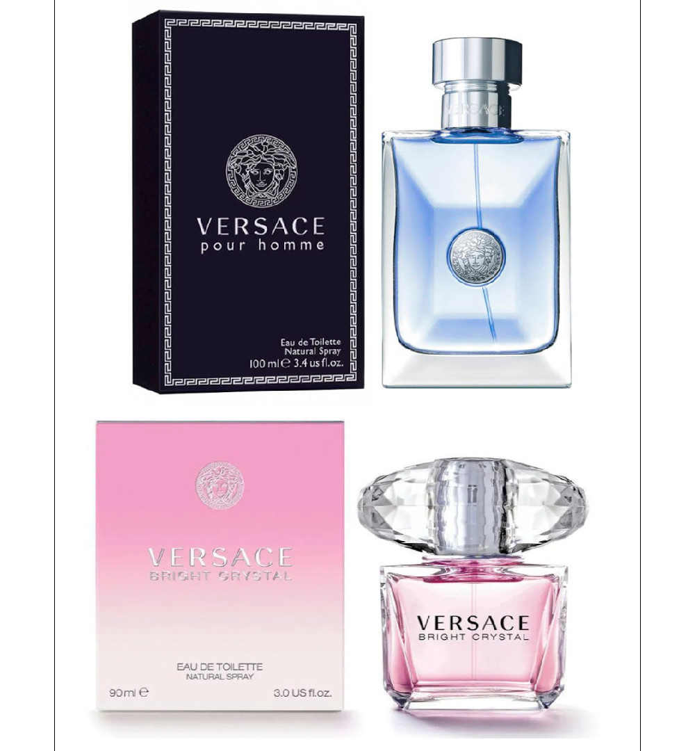 Foto 4 pulgar | Set de Perfumes Versace Homme y Bright Crystal para Hombre y Mujer