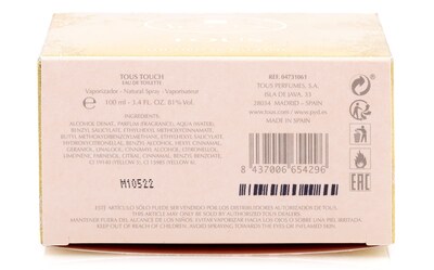Foto 5 | Perfume Tous Tous Touch Eau De Toilette En Aerosol 100 Ml - Venta Internacional