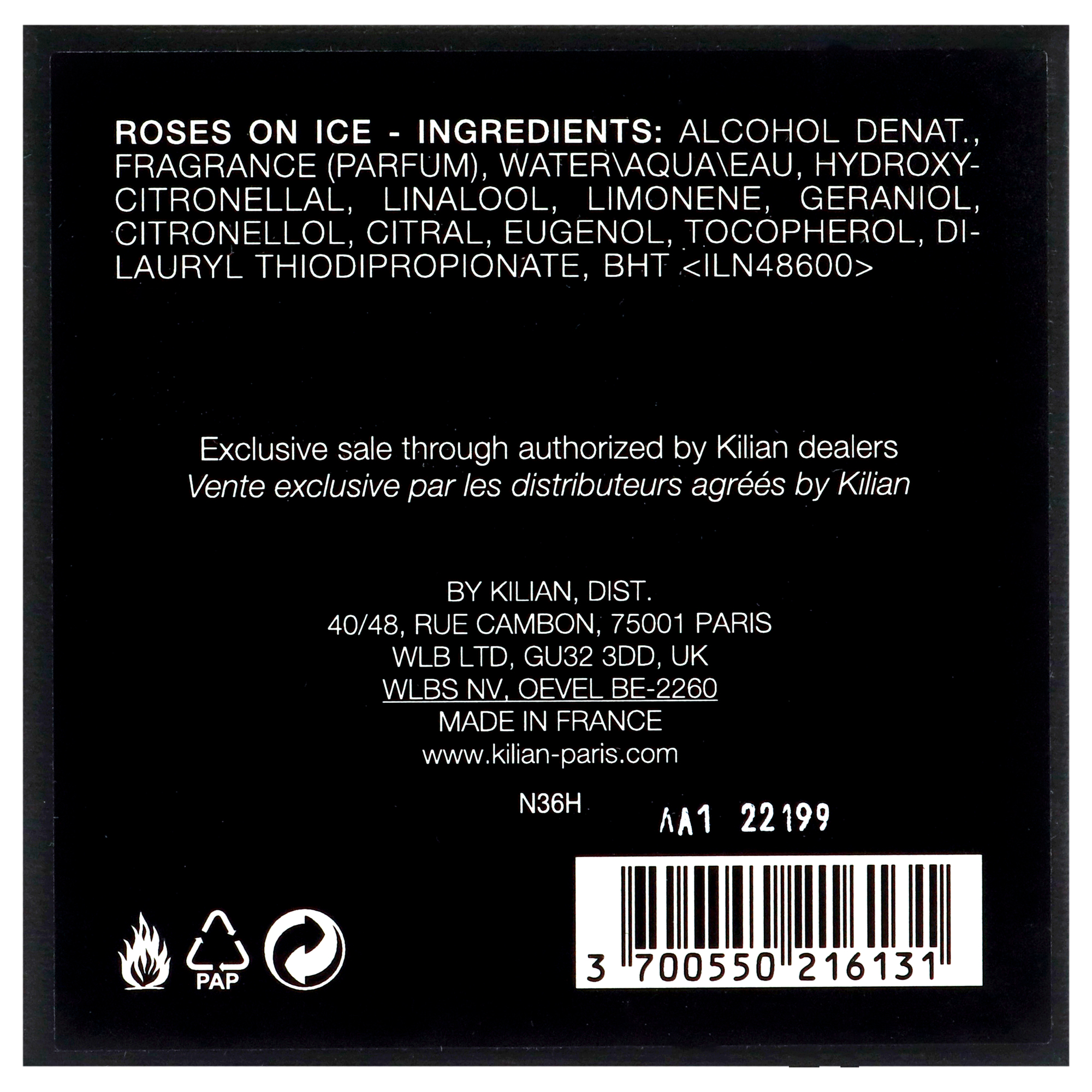 Foto 7 pulgar | Perfume Kilian Roses On Ice Eau de Parfum 50 Ml Unisex-Venta Internacional