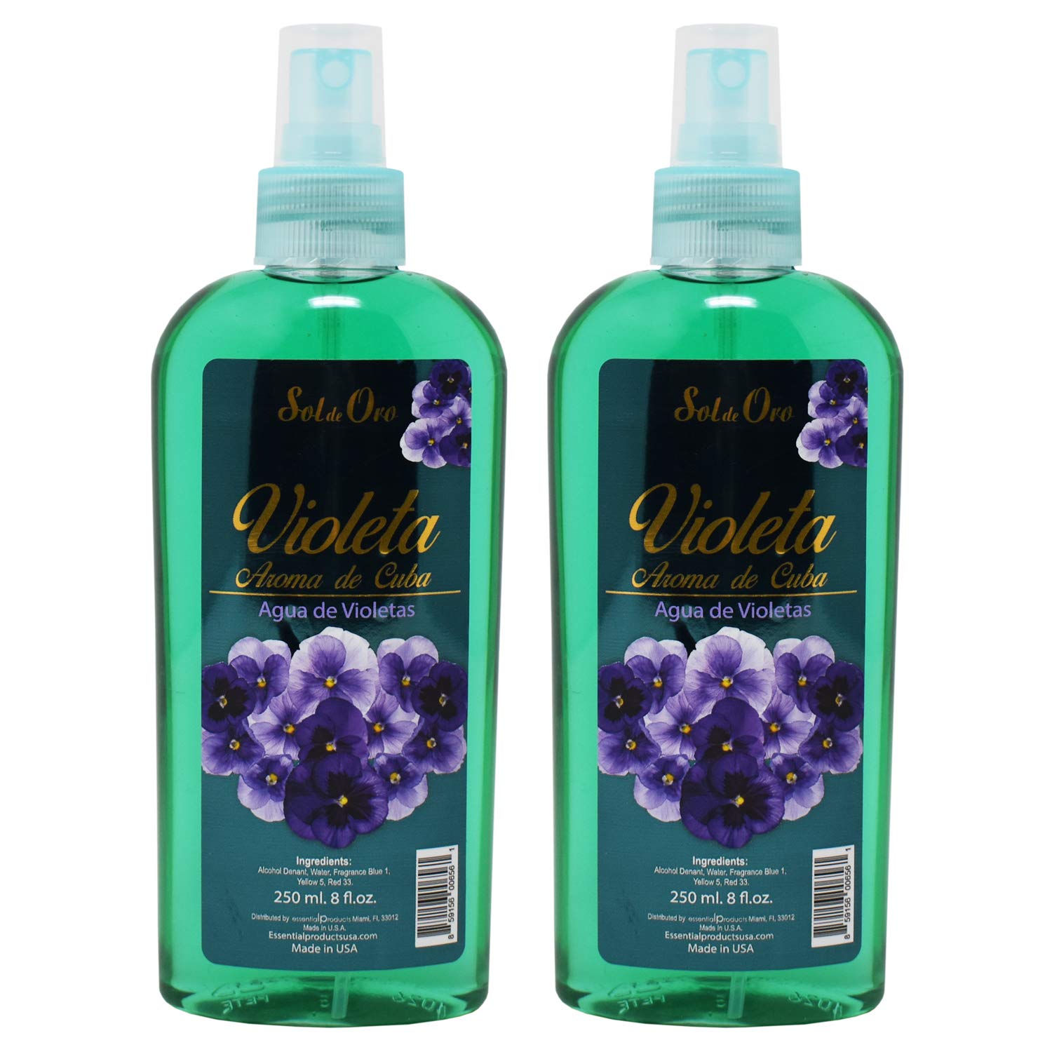 Foto 2 pulgar | Perfume Sol de Oro Violet Aroma Of Cuba Water Of Violet 240 ml 2 Piezas - Venta Internacional