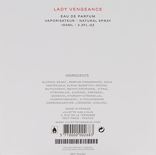 Foto 4 pulgar | Perfume Juliette Has A Gun Lady Vengeance, Eau De Parfum, 100 Ml - Venta Internacional.