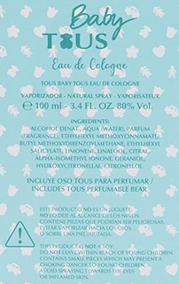 Foto 7 | Perfume Tous Baby Eau De Cologne En Aerosol Para Unisex, 100 Ml - Venta Internacional.
