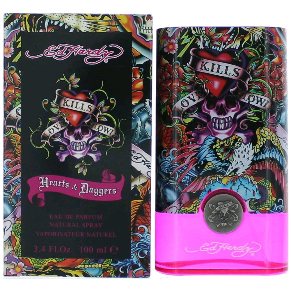 Foto 2 pulgar | Perfume Ed Hardy De Christian Audigier En Forma De Corazón Y Dagas 100 Ml - Venta Internacional