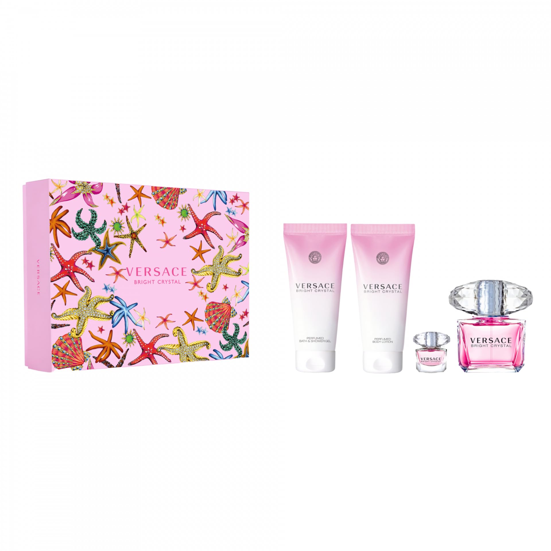 Foto 2 pulgar | Set De 4 Piezas De Perfume Versace Bright Crystal Para Mujer, 283 Ml - Venta Internacional