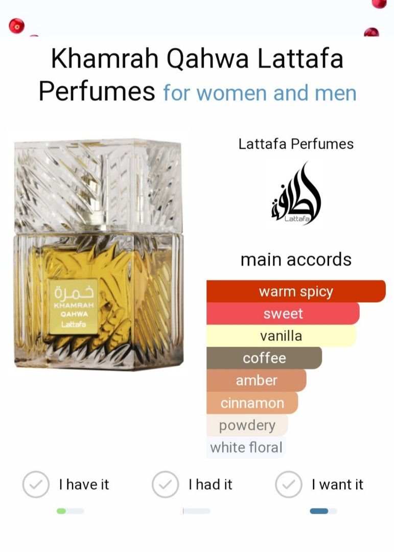 Foto 3 pulgar | Perfume Lattafa Khamrah Qahwa Eau De Parfum Para Mujer, 100 Ml  - Venta Internacional.