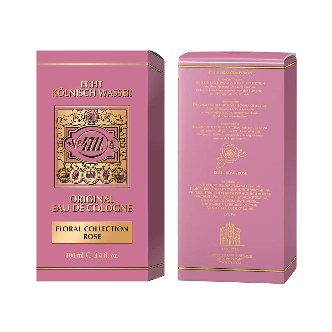 Foto 7 pulgar | Perfume 4711 Rose Eau De Cologne En Aerosol, 100 Ml, Para Unisex - Venta Internacional.