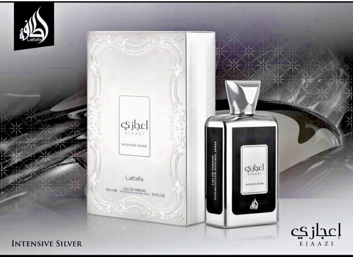 Foto 3 pulgar | Perfume Lattafa Ejaazi Intensive Silver 100 ml Unisex - Venta Internacional