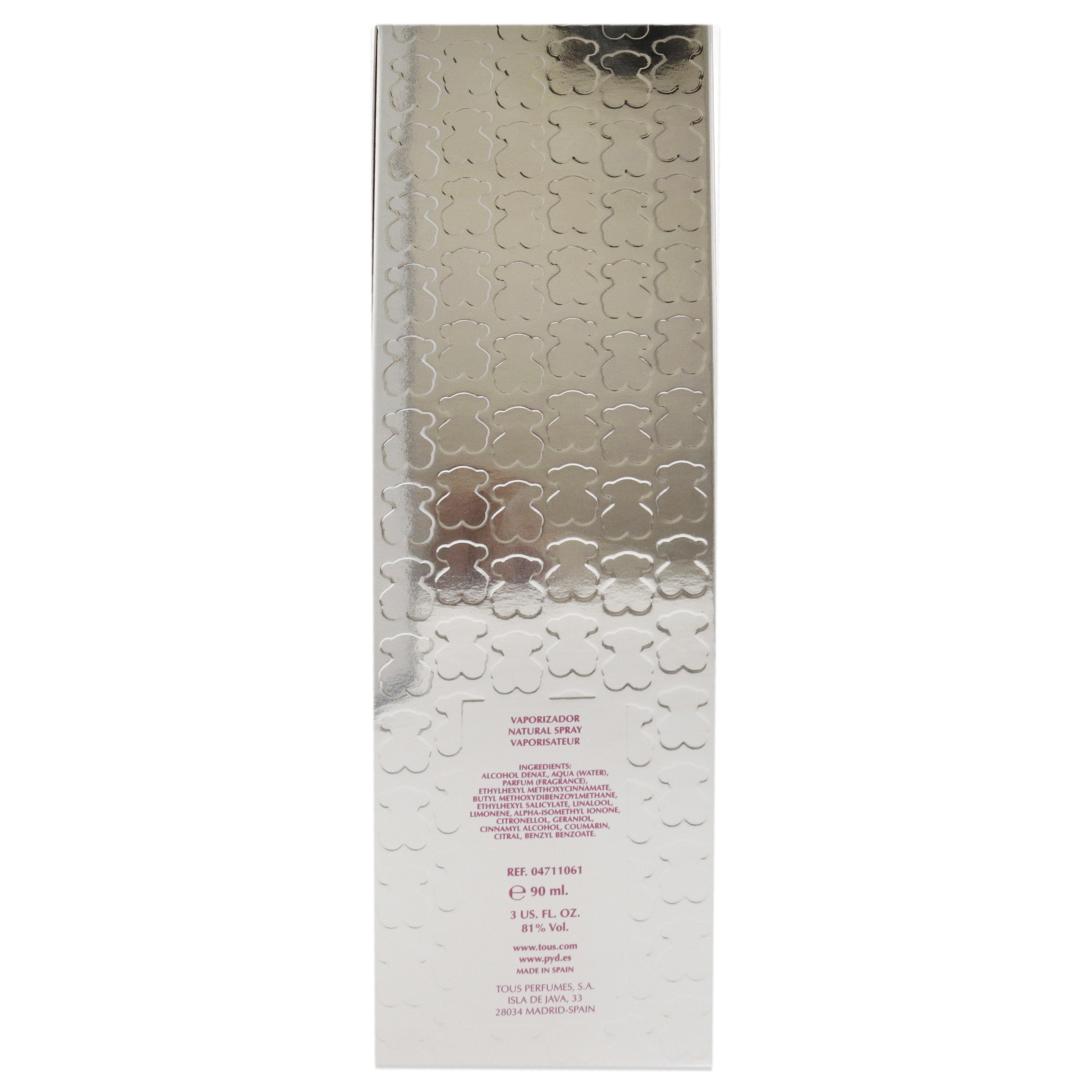 Foto 7 pulgar | Perfume Tous Tous Silver Eau de Toilette 90 ml para Mujer - Venta Internacional
