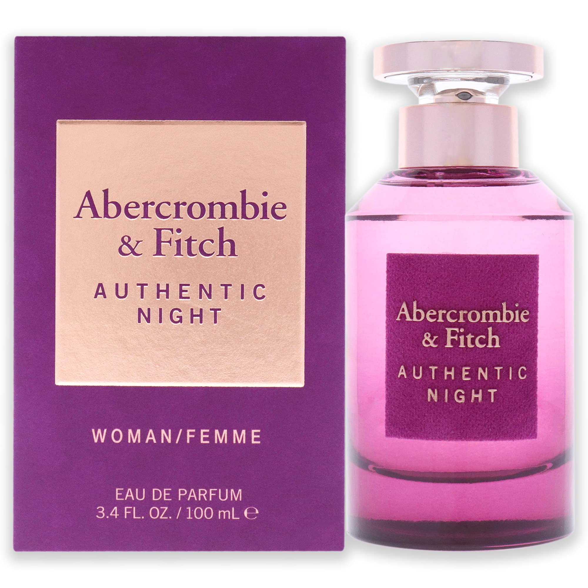 Foto 2 pulgar | Perfume Abercrombie & Fitch Authentic Night Edp 100 Ml Para Mujer - Venta Internacional.